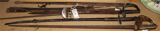 4 various swords